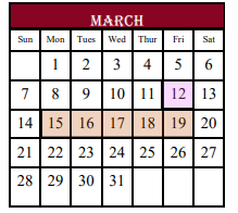 District School Academic Calendar for Southside Primary School for March 2021