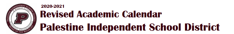 District School Academic Calendar for Palestine High School