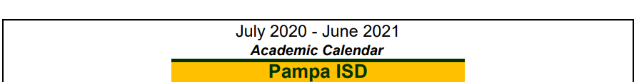 District School Academic Calendar for Austin Elementary