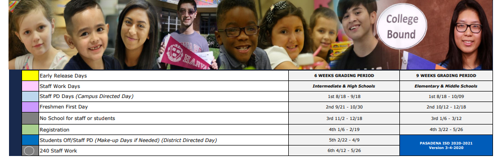 District School Academic Calendar Key for The Summit Intermediate