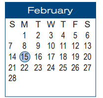 District School Academic Calendar for A R Lewis Elem for February 2021