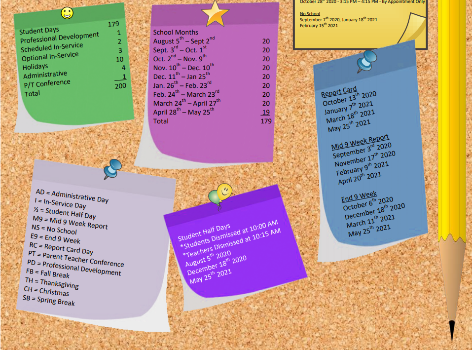 District School Academic Calendar Key for Smith County Adult High School