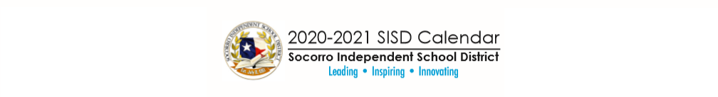 District School Academic Calendar for Socorro High School