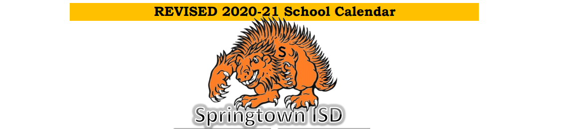 District School Academic Calendar for Springtown Elementary
