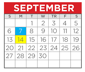 District School Academic Calendar for Terrell H S for September 2020