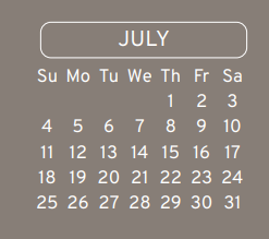 District School Academic Calendar for Plummer Middle School for July 2021