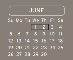 District School Academic Calendar for Parker Intermediate for June 2022