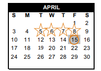 District School Academic Calendar for Schallert El for April 2022