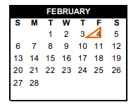District School Academic Calendar for Garcia El for February 2022