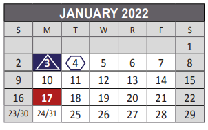 District School Academic Calendar for Story Elementary School for January 2022