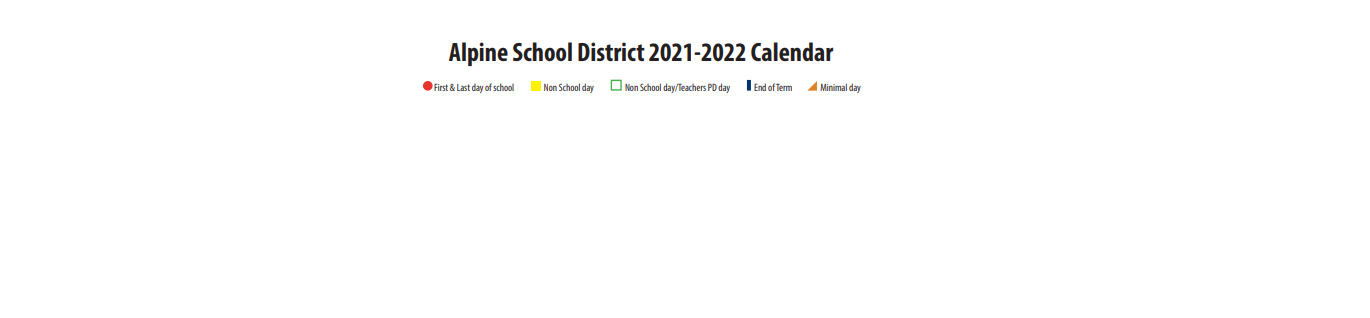 District School Academic Calendar Key for Northridge School