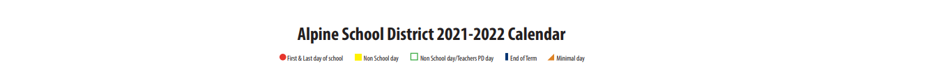 District School Academic Calendar for Lehi School