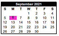 District School Academic Calendar for Alto Middle for September 2021