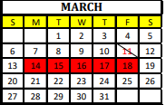 District School Academic Calendar for Alvord Middle School for March 2022