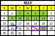 District School Academic Calendar for Alvord Elementary for May 2022