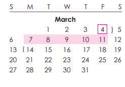 District School Academic Calendar for Muldoon Elementary for March 2022