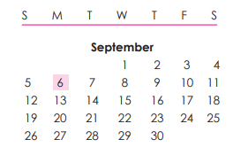 District School Academic Calendar for Susitna Elementary for September 2021