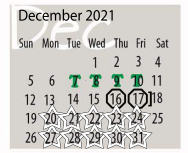 District School Academic Calendar for Anderson-shiro Secondary School for December 2021