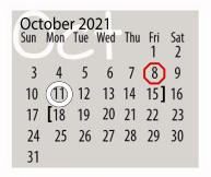 District School Academic Calendar for Anderson-shiro Elementary for October 2021