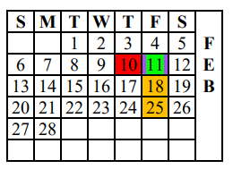 District School Academic Calendar for Andrews Alter for February 2022