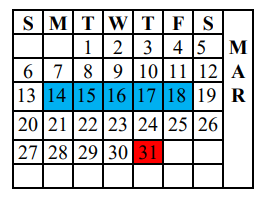 District School Academic Calendar for Devonian Elem for March 2022