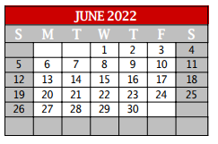 District School Academic Calendar for Hilltop Elementary for June 2022