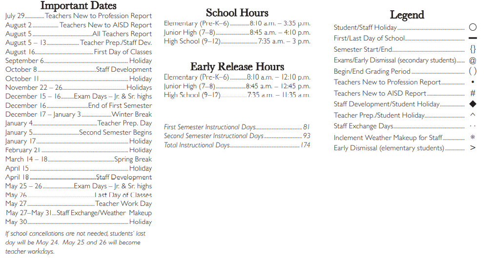 District School Academic Calendar Key for South Davis Elementary