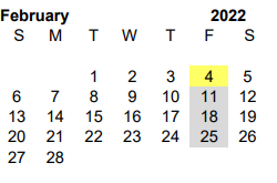 District School Academic Calendar for Athens Int for February 2022