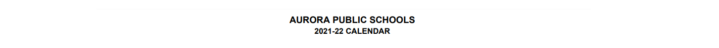 District School Academic Calendar for Park Lane Elementary School