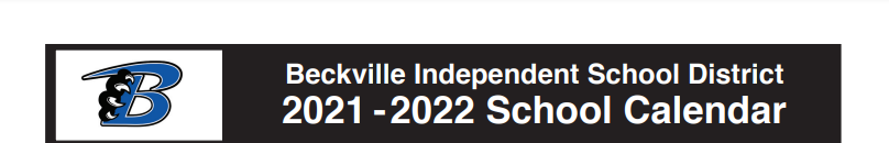 District School Academic Calendar for Beckville Jr-sr High School