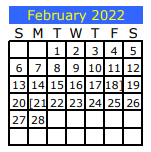District School Academic Calendar for Big Sandy Elementary for February 2022