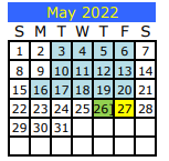 District School Academic Calendar for Big Sandy High School for May 2022