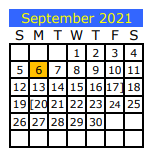 District School Academic Calendar for Big Sandy Elementary for September 2021