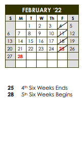 District School Academic Calendar for Bloomington Junior High for February 2022