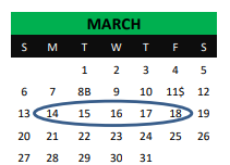 District School Academic Calendar for Boling High School for March 2022