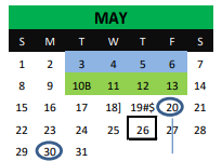 District School Academic Calendar for Iago Junior High for May 2022