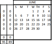 District School Academic Calendar for Challenge Academy for June 2022