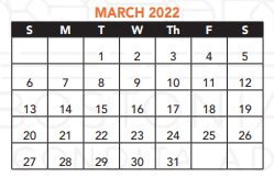 District School Academic Calendar for Wm B Rogers Middle for March 2022