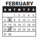 District School Academic Calendar for Crest View Elementary School for February 2022