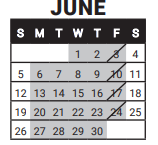 District School Academic Calendar for Boulder Community School/integrated Studies for June 2022