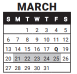 District School Academic Calendar for Whittier Elementary School for March 2022