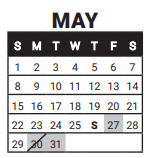 District School Academic Calendar for Heatherwood Elementary School for May 2022