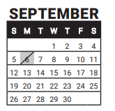 District School Academic Calendar for Nederland Elementary School for September 2021