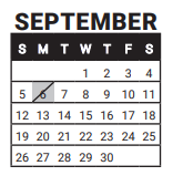 District School Academic Calendar for Eisenhower Elementary School for September 2021