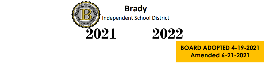 District School Academic Calendar for Brady High School