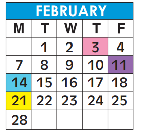District School Academic Calendar for Glades Middle School for February 2022