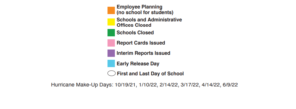 District School Academic Calendar Key for Riverwood Youth