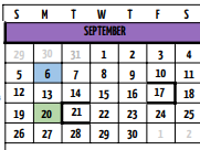 District School Academic Calendar for Buffalo Junior High for September 2021