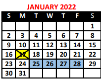District School Academic Calendar for P.S. 82 for January 2022