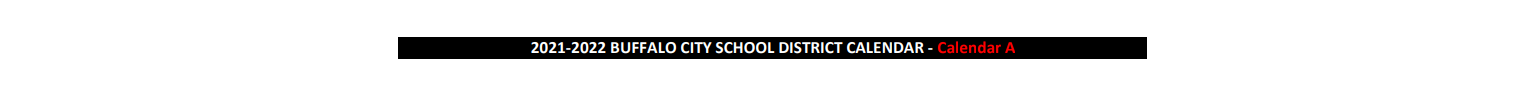 District School Academic Calendar for Buffalo Elementary School Of Technology